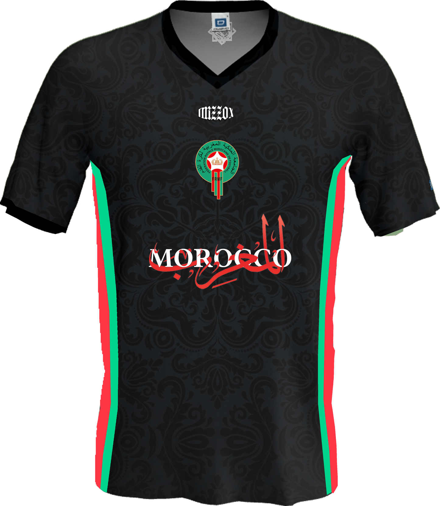 Marokkanisches Fußball-T-Shirt {für Männer und Frauen} KOLLEKTION 001