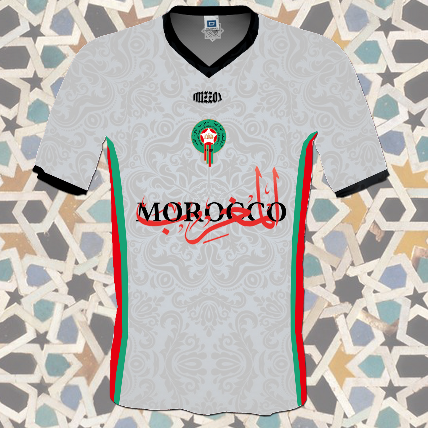 Marokkanisches Fußball-T-Shirt {für Männer und Frauen} KOLLEKTION 001