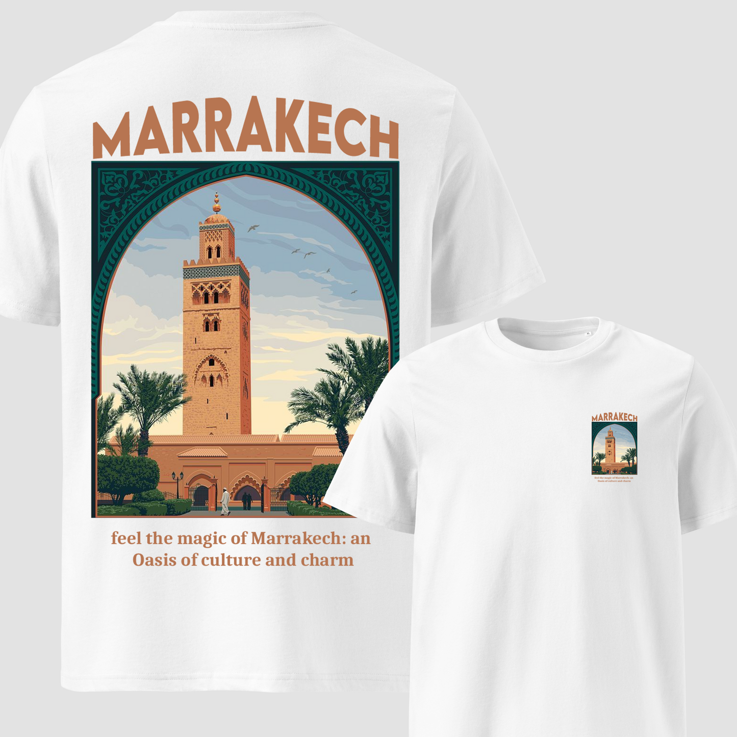 All Moroccan Cities White T-shirt