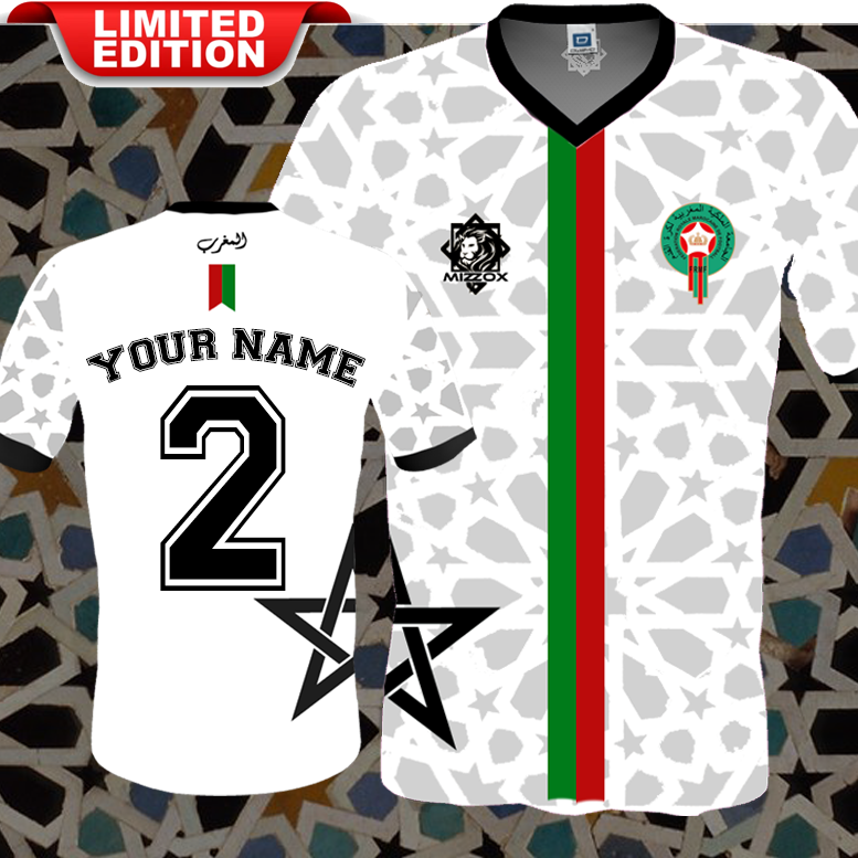Marokkanisches Fußball-T-Shirt {für Männer und Frauen} KOLLEKTION 001