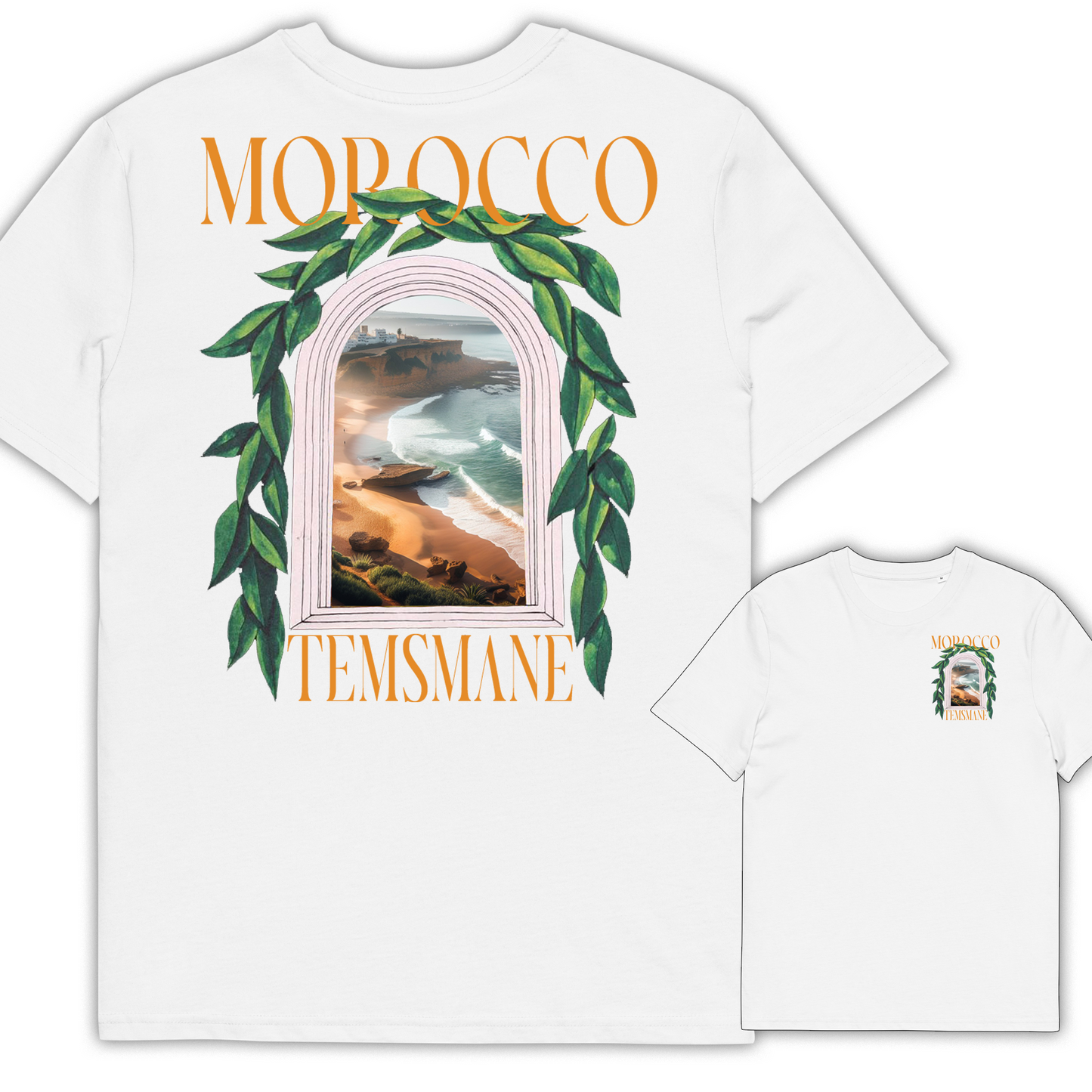 All Moroccan Cities White t-shirt Oversize