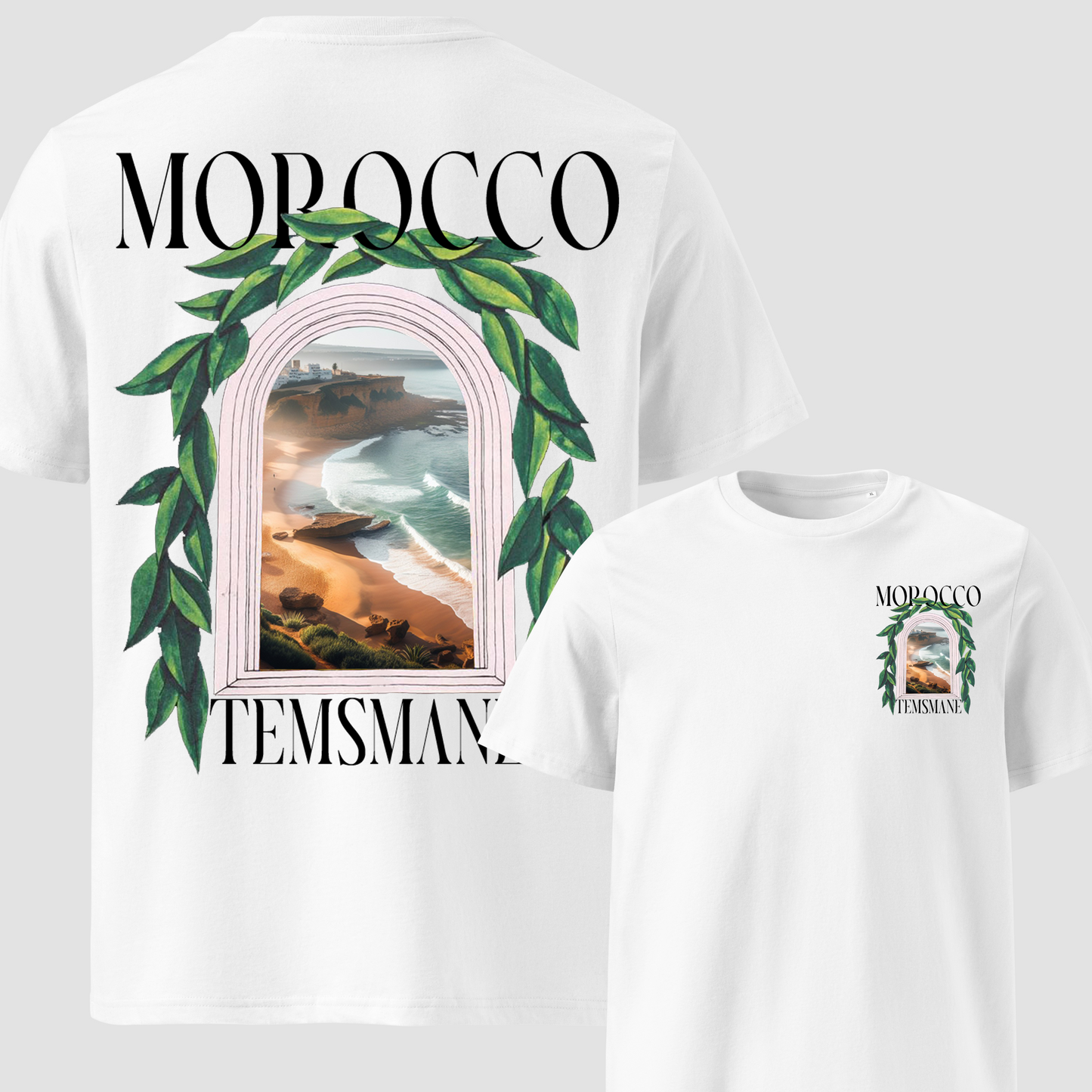 All Moroccan Cities White t-shirt Oversize