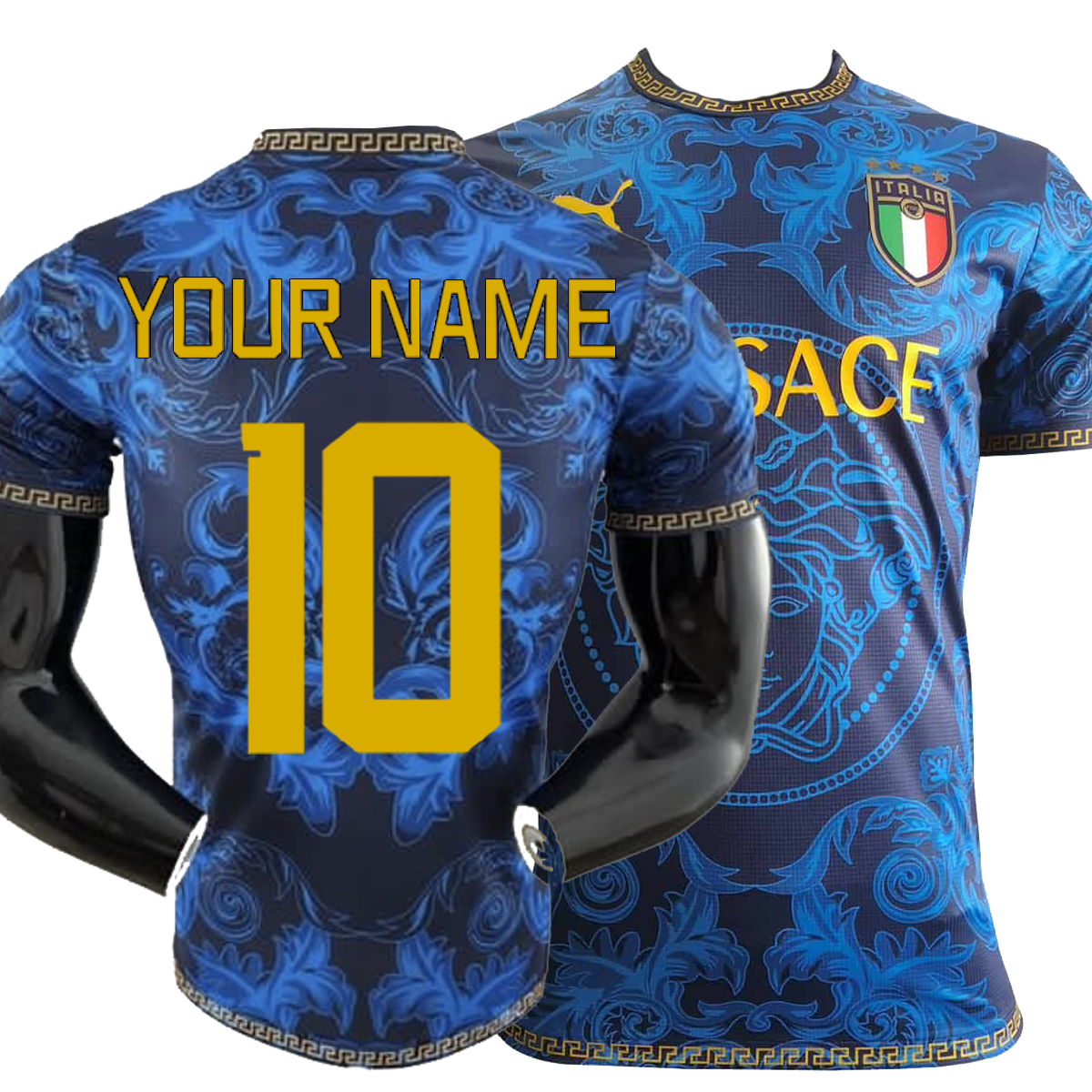 Italien-Fußball-T-Shirt {für Männer und Frauen}