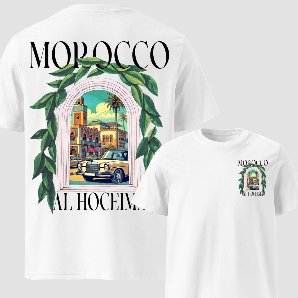 All Moroccan Cities White t-shirt Oversize