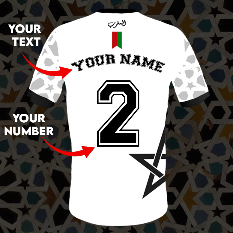 Moroccan football T-shirt  { for men & women } COLLECTION 001