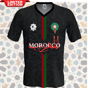 Marokkanisches Fußball-T-Shirt {für Männer und Frauen} KOLLEKTION 001