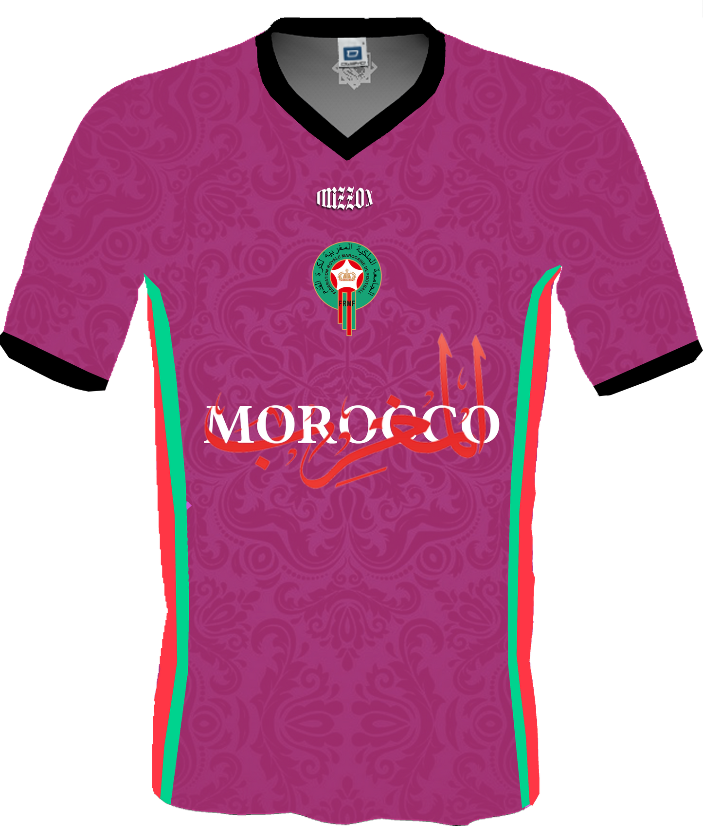 Moroccan football T-shirt 2024  { Luxury Style } Pink 003