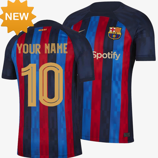 Barcelona 22-23 Fußball-T-Shirt {für Männer und Frauen}