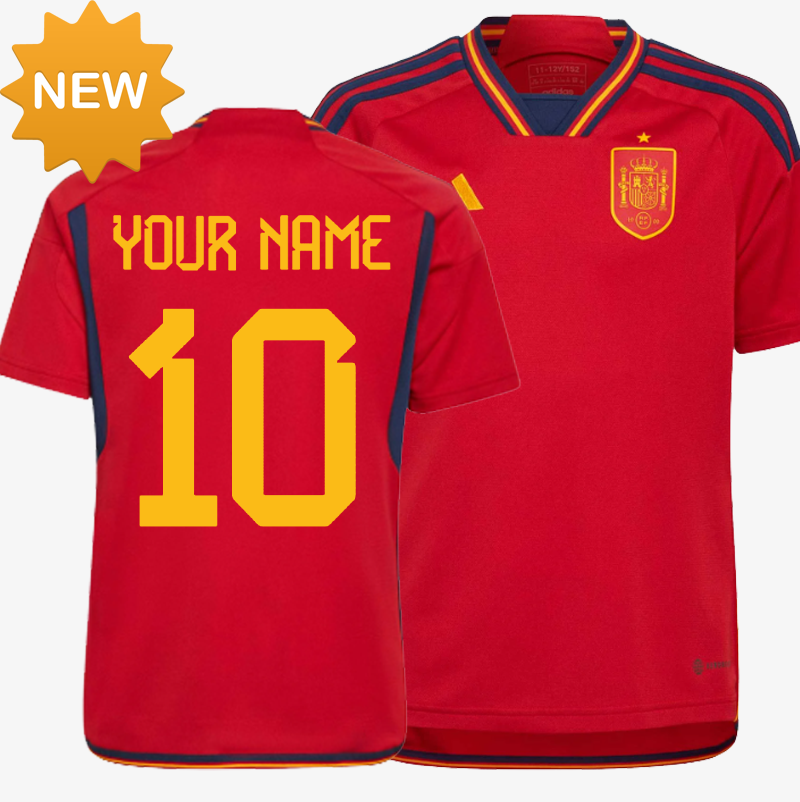 España 22-23 Fußball-T-Shirt {für Männer und Frauen} WEISS