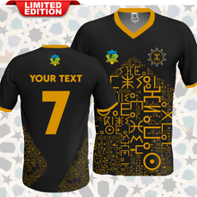 Load image into Gallery viewer, Amazigh football t-shirt Black { for men &amp; women } COLLECTION 002
