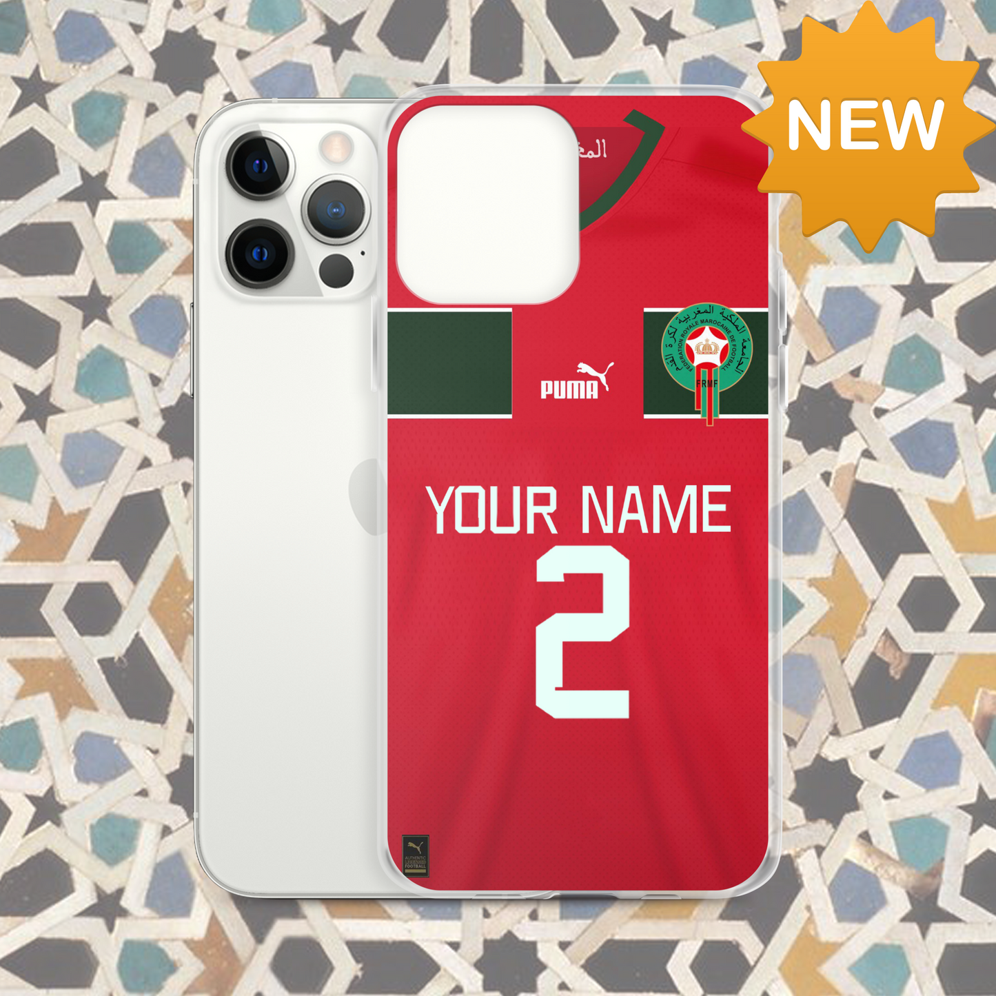 NEW Moroccan Football iPhone case