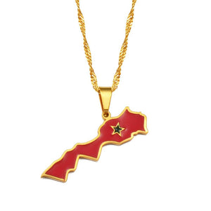 Moroccan Map - Necklace