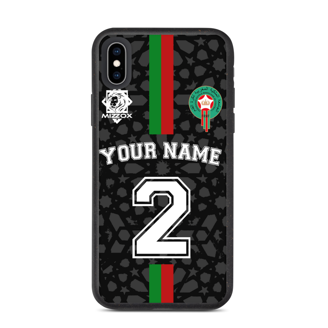 NOUVEAU Football Marocain 001 | Coque iPhone Noir 