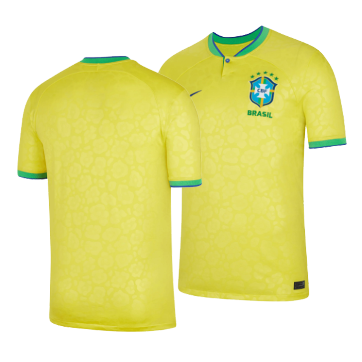 Brasilien 22-23 Fußball-T-Shirt {für Männer und Frauen} rot